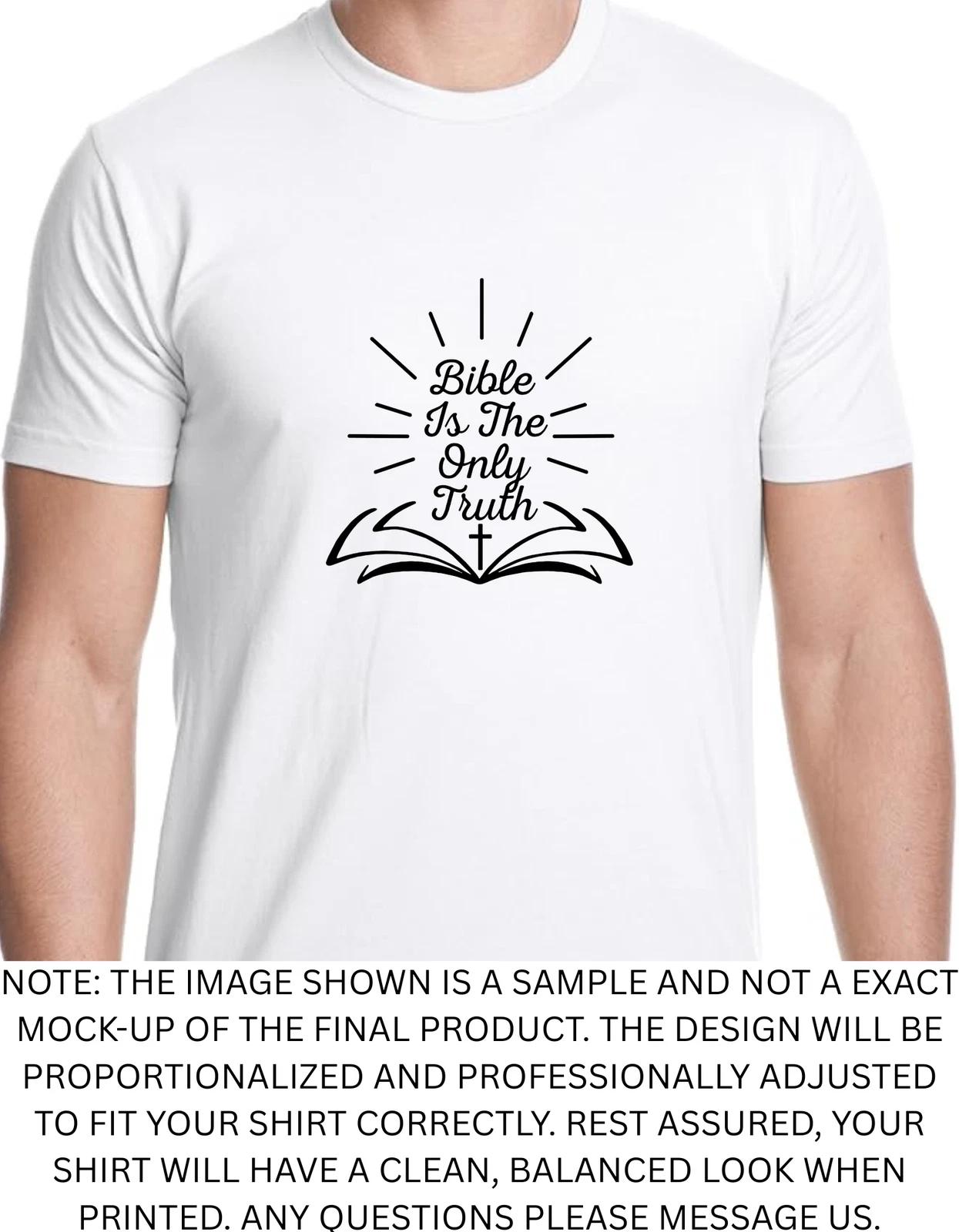 Men s and Women s T-shirts Bible Themed Religious God Jesus Graphic L