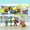 Mini figurky Spongeboba Hranatého Patrika Hvězdy Sépiáka Hranatého PVC figurka Hračka Sada 8ks/šarže