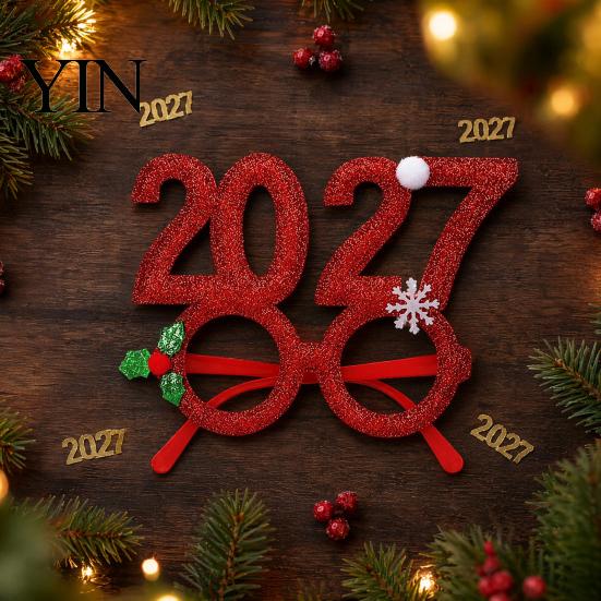2027 Digital Headband Hair Hoop, Non-Slip with Adjustable Star And Number Design, New Year Eve Hoop Holiday for Christmas Parties Adults Kids