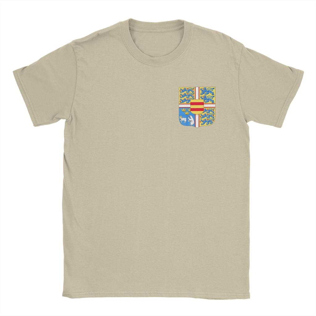 Kingdom of Denmark Coat of Arms T Shirt Summer Cotton TShirts For Men Trendy Cool Printed Tshirt Short Sleeve Y2K Basic Clothes
