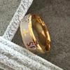 Retro Stainless Steel Ring For Men With Cross And Jesus Engraving - Golden, Durable Metal, Stylish Accessories For A Spirit And Stylish Look