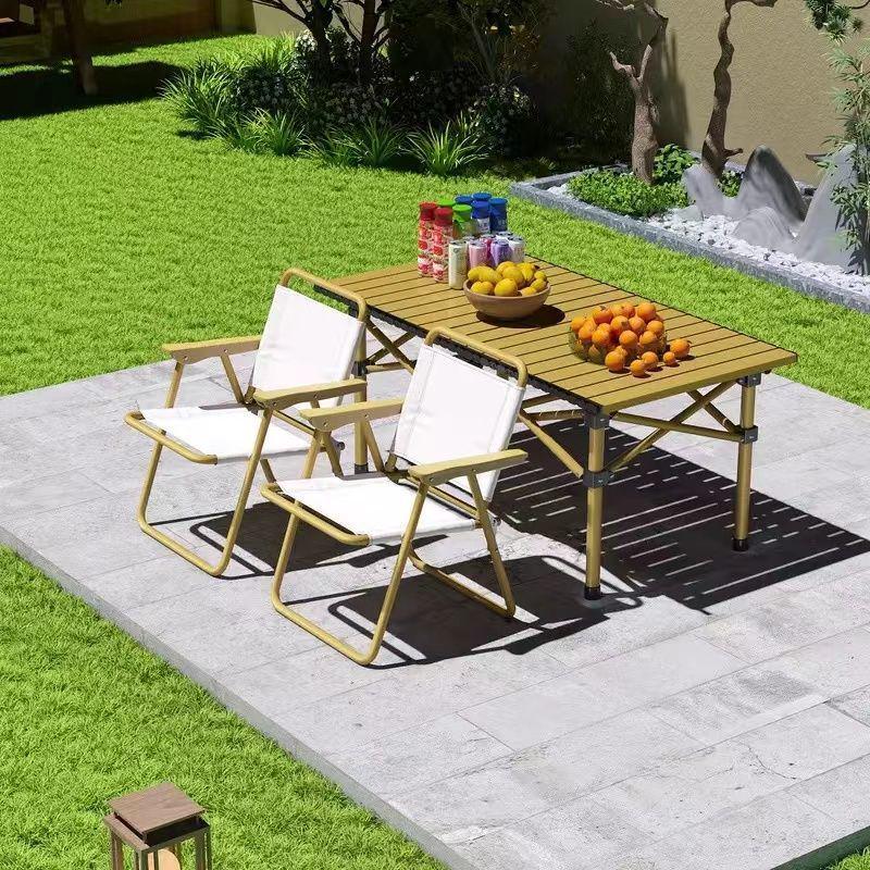Folding Outdoor Table and Chair Set with Storage Bag - Quick Fold, Easy Store, Perfect for Fishing, Picnics, and Night Markets