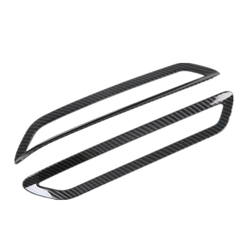 For Hyundai Sonata DN8 10Th Car Body Eyebrow ABS Trim Back Tail Rear Fog Light Cover Lamp Frame Stick 2Pcs