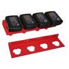 Battery Holder Compatible for Milwaukee M12, Battery Holder Battery Storage Holder Wall Mount Rack With 4 Slots