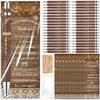 Spakon 50 Sets Rustic Baby Shower Pens for Guests Return Gifts Include 50 Walnut Bamboo Ballpoint Pens 50 Thank You Bookmarks Baby Shower Game Prizes