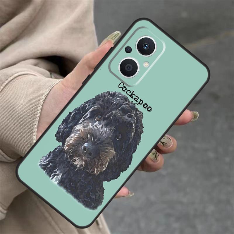 Brown Cockapoo Case For OPPO Reno 8T 13F 14F 12F 11F 10 12 13 14 Pro 7 8 Lite OPPO Find X8 X6 X9 Pro Cover