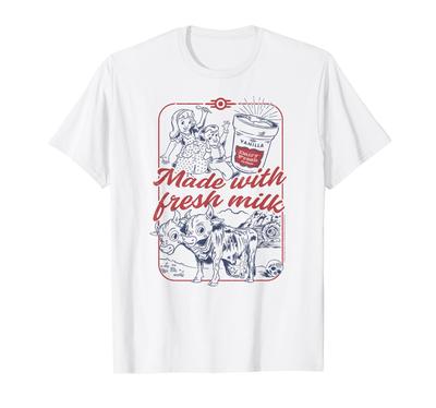 Fallout Retro Ice Cream Made with Fresh Milk TV Show T-Shirt