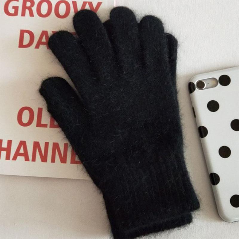 

Зимние Теплые Толстые Новые Ветрозащитные Холодные Шерстяные Перчатки Пара Корейские Милые Перчатки Женские one size