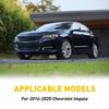 2014 - Für Chevrolet Impala Glänzend Schwarze Säulenverkleidungen 6 Stück Klavierlack-Abdeckungen