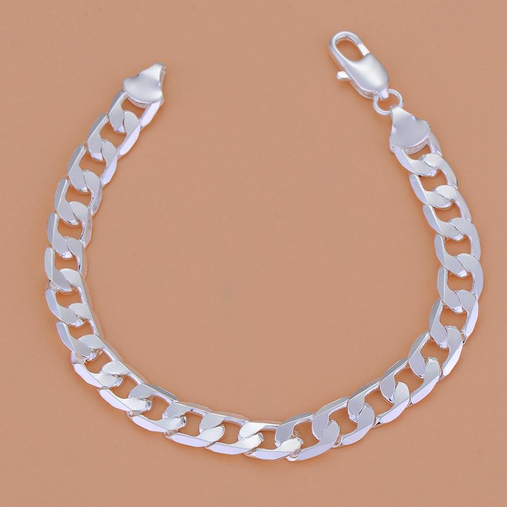 Brățară Argint 925 Inimă Lanț Romantism de Înaltă Calitate Pentru Femei Bărbați Modă Petrecere de Angajament Cadou Bijuterii de Nuntă