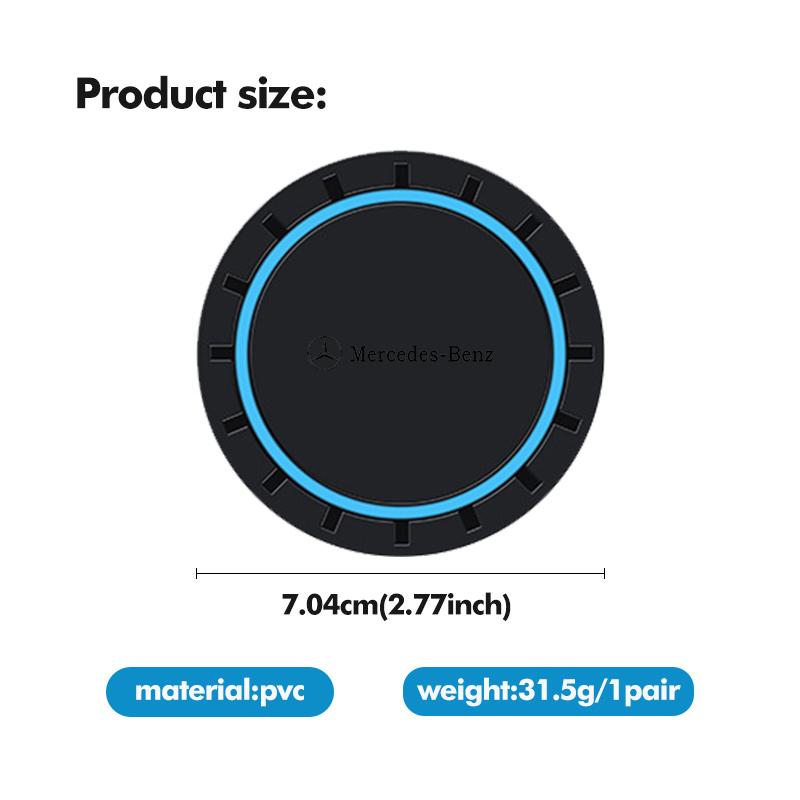For Benz Car Interior Water Cup Holder Non-Slip Mat Pad Coasters Auto Accessories CLS SLK Sport ML C200 C260 C300 W205 CITAN ZL9