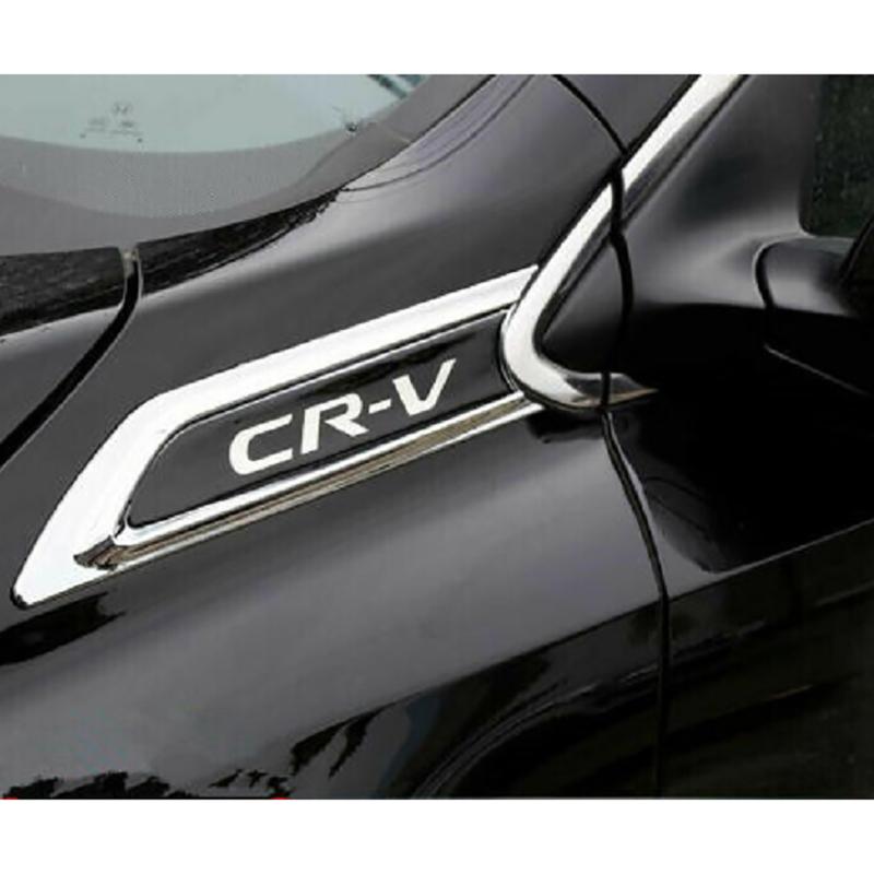 2pcs Car Side Body Molding Trim Cover Emblems for CRV 2017-2019 Auto External Set Accessories Auto Decorative Sign