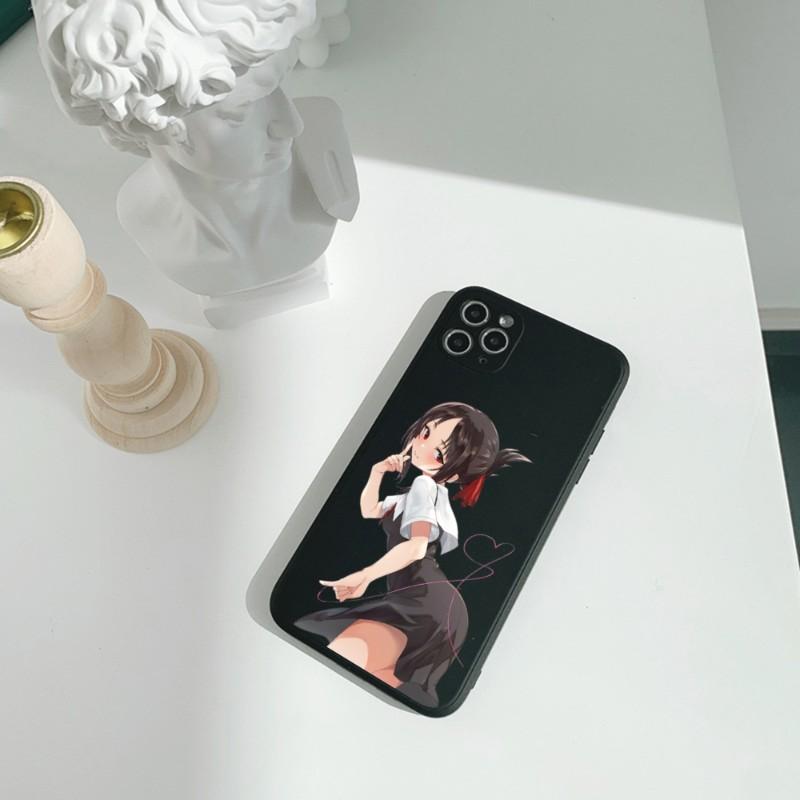 Anime Kaguya Sama Lk Pouzdro na telefon pro iPhone 11 12 13 Pro Max X XR XS Max 6 6S 7 8 Plus SE 2022 Tekuté Čtvercové Barevné Pouzdro na telefon