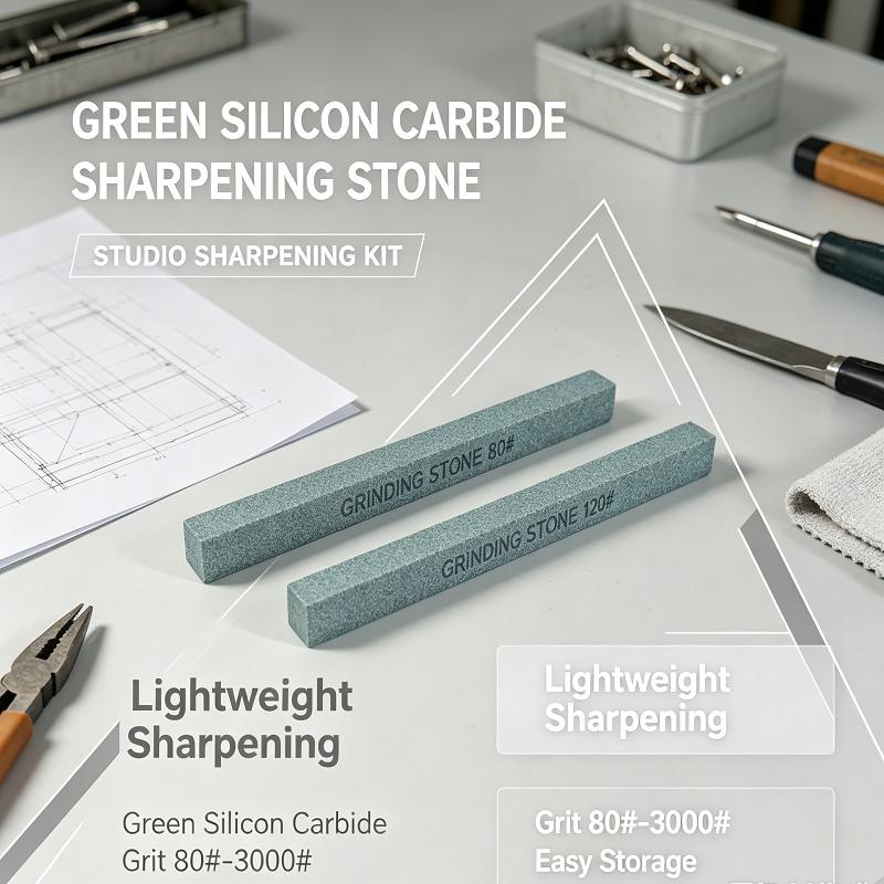 80‑3000 Grit Silicone Carbide Oil Whetstone Set Honing Polishing Sharpening Stone for Knife Scissor Sharpener