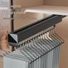 Telescopic Pull-out Trouser Rack Wardrobe Multi-functional Storage Rail