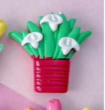 

10Pcs New Cute Cartoon Bouquet Series Flat Back Ornament Jewelry Bows Accessories