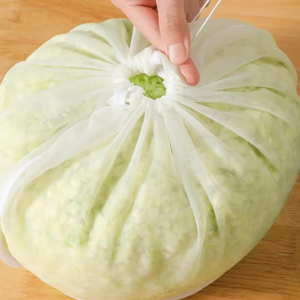 10Pcs Nylon Soy Milk Filter Bag Reusable Strainer Bags Yogurt Filter Net Mesh Filter Bag Vegetables