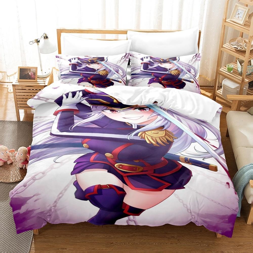 3D Anime Chained Soldier Bedding Set Single Twin Full Queen King Size Bed Set Adult Kid Bedroom Duvet Cover Sets Home Textiles