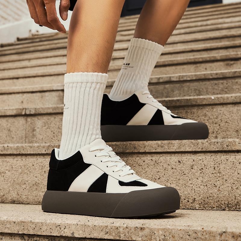 Man Cow Leather Sneakers Elevator Shoes Height Increase Insoles 7CM Leather Shoes for Men Casual Tall Lift Sports