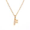 New Diamond Clavicle Necklace with 26 Alphabet Pendants - Stylish European and American Jewelry