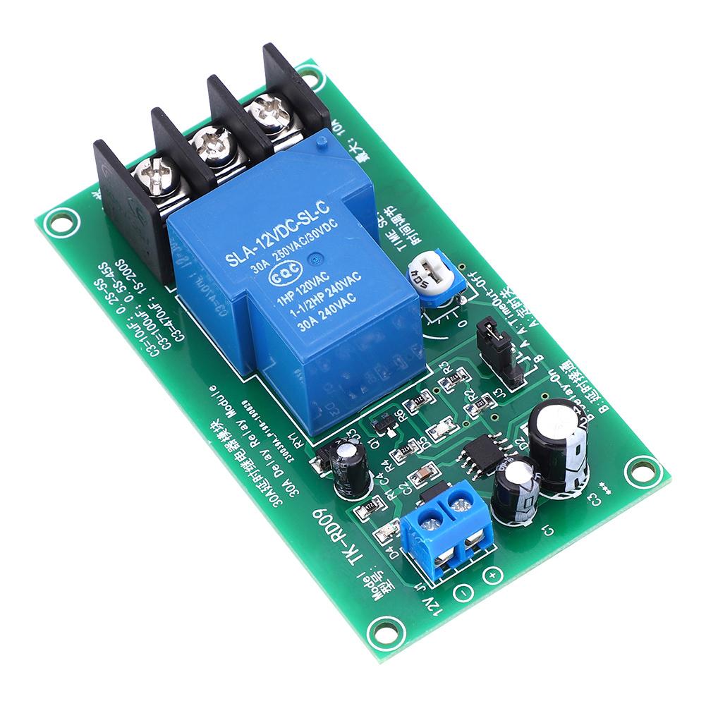 Delay Relay Module High Accuracy NONC Timer Switch Electrical Supplies 200s DC12V