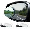 Blind Spot Mirrors for Cars, 2 Pack Round Frameless Blind Spot Adhesive Rotate Adjustable HD Glass Convex Side Mirror for Car SUV Van Truck Universal