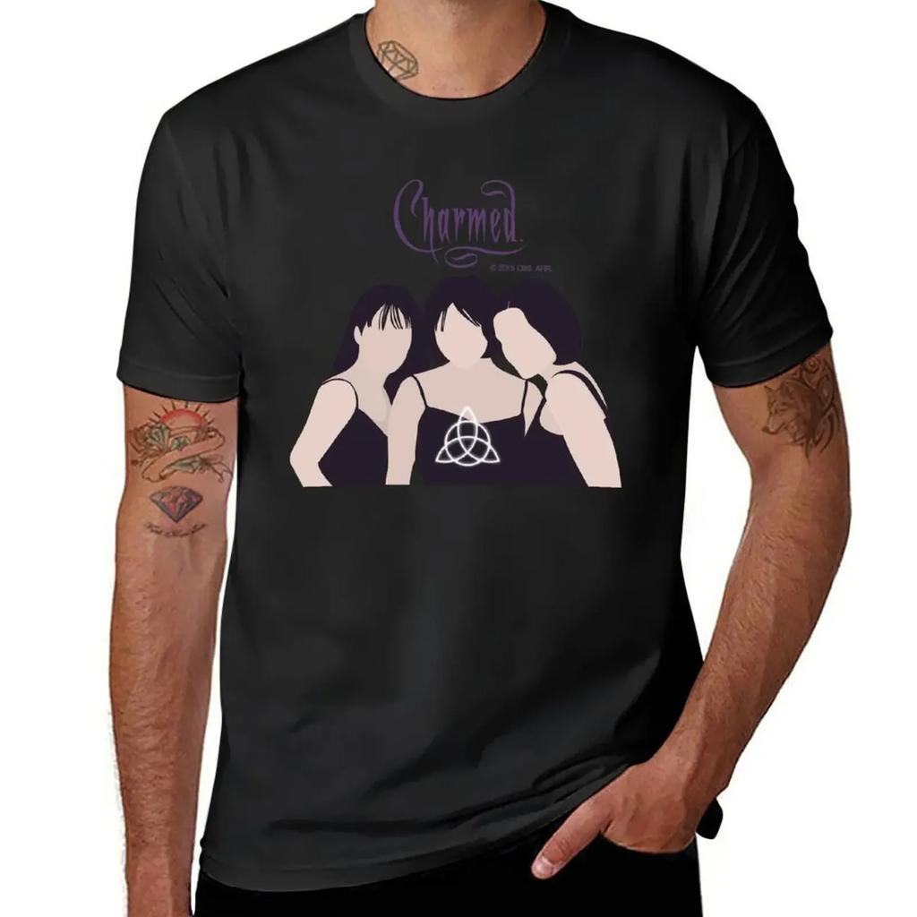 Charmed 1998 TShirt Summer Tops Hippie Clothes Blouse Plain White T Shirts Men