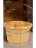 Cedar Wood Foot Bath Basin with Acupoint Massage - Household Wooden Soaking Bucket
