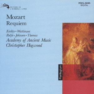 CD CHRISTOPHER HOGWOOD  Mozart Requiem POCL5245  1996 Japan ObiClassical Used