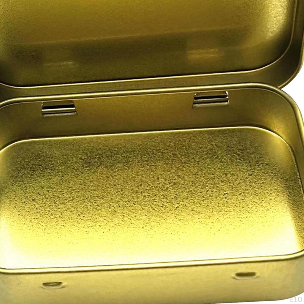 Card Storage Box Multifunction Accessories Portable Iron Rectangular Organizer Container Durable