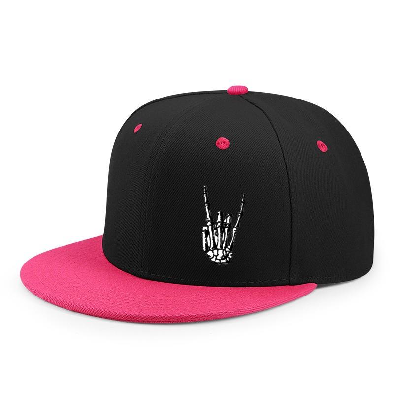 Chapeaux Hip-hop unisexes imprimés avec doigts squelette, casquettes de Baseball décontractées réglables pour l'extérieur,