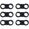 6AN Black Hose Aluminum Clamp-AN6 Hose Separator Fuel line Mounting Clamps Aluminum Hose Fitting Adapter Great for 3/8 Fuel Hose, Oil Line, Brake