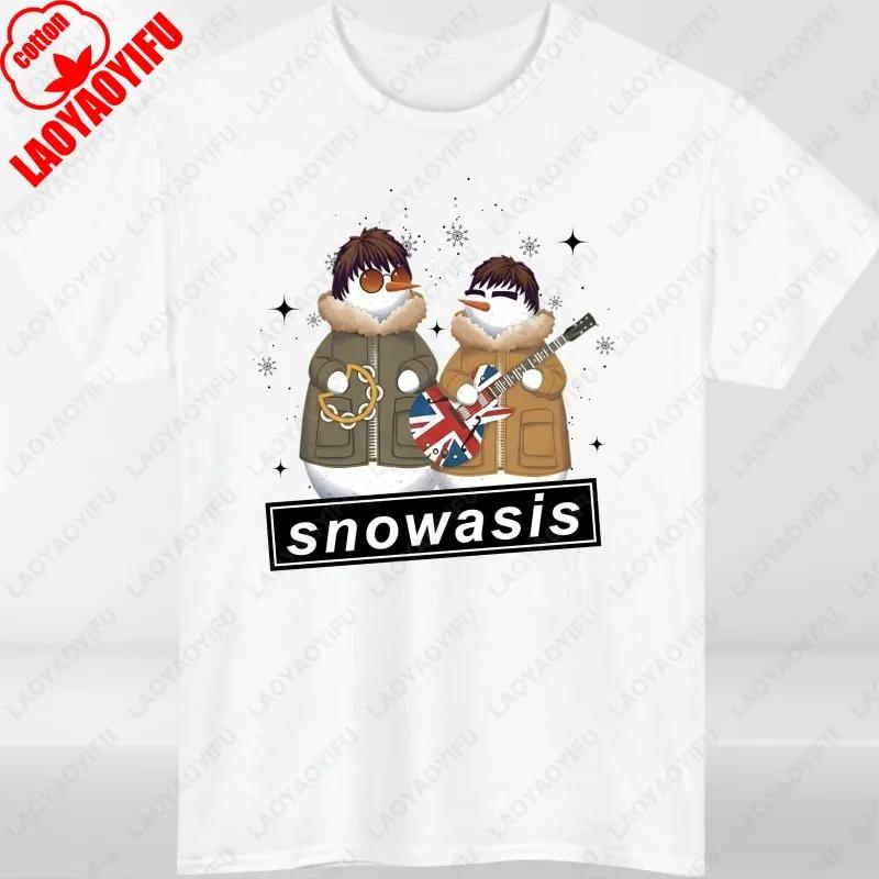 Snowasis Christmas Funny Xmas Music Band Spoof Festive Gift Tees Unisex Women Cotton Casual Funny Loungewear Tops Hipster Tshirt 4XL