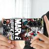 Case for Samsung Galaxy ZFold6 ZFold4 ZFold3 ZFold5 ZFold7 Z Fold 7 6 5 4 3 Back Phone Cover Marvel Cartoon Iron Man Hulk