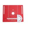 Router Table Insert Plate with Miter Guide Aluminum Alloy Woodworking Bench Flip Board for Trimming Red MM Inch Scales