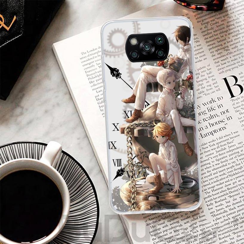 The Promised Neverland Anime Cover For Xiaomi Poco X3 X4 NFC M3 M2 M4 Pro Phone Case F3 F2 F1 Mi Note 10 Lite A3 A2 A1 CC9 Print