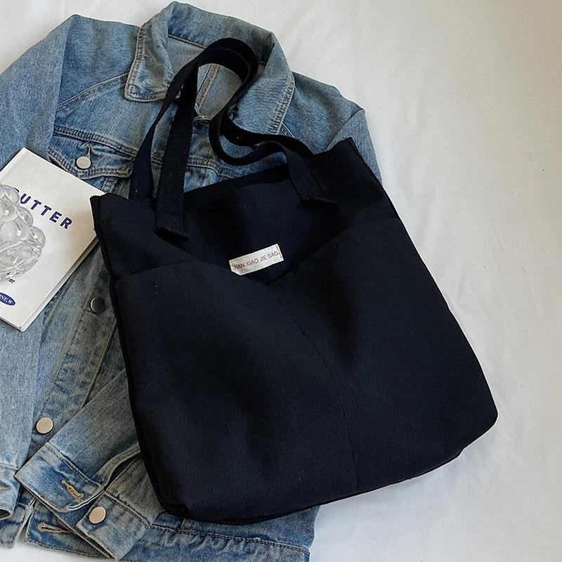 

Холщовая сумка большой емкости утолщенная сумка через плечо простая женская дорожная сумка для школы книги а4 тканевая сумка