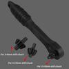 Wrench Multifunctional Practical Labor-saving 2 in-1 Drill Chuck Key Steel Metal Wrenchs Black Ratchet Key Wrench
