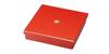 Wooden Bento Colored Single Vermilion Made In Japan J-kitchens Box, Lightweight, Paper, 7.5cm, Layer, (1 Box), 23cm,