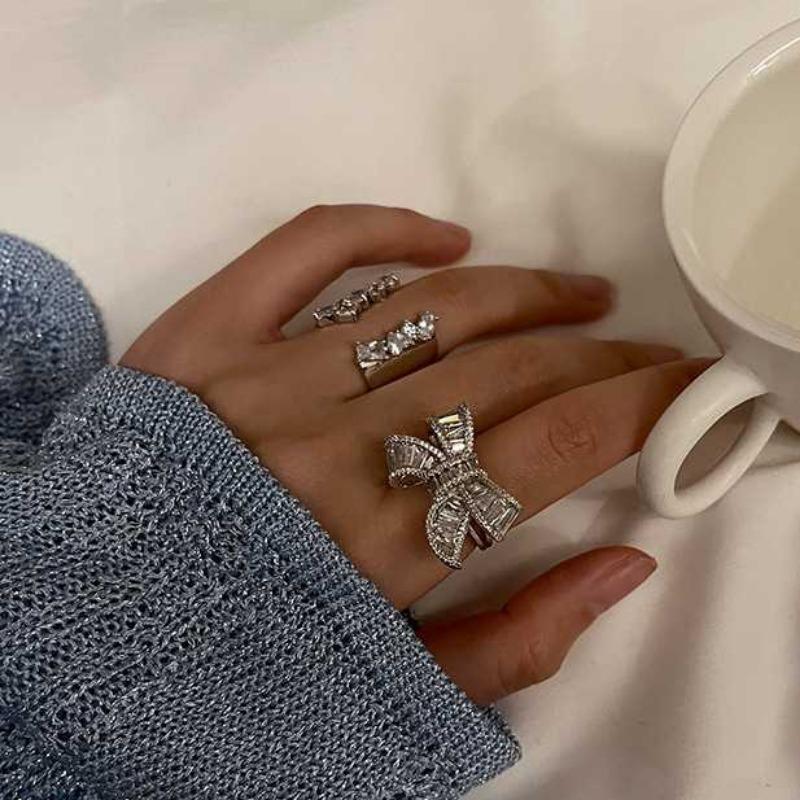 Sace Gems Klasický zirkonový prsten ze slitiny mědi, dámské šperky, svatební dárek pro párty