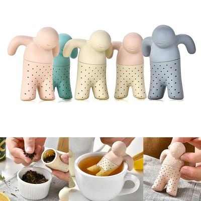 Kreatives Design Silikon Tee-Ei zum Aufhängen an der Tasse Tee-Brühwerkzeug Küchenzubehör Wiederverwendbar Küche Esstisch Bar Garten