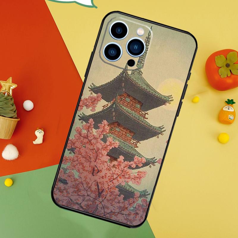 Japanese Style Art Japan Phone Case For iPhone 17 Pro Max16 15 14 13 11 12 Pro Max Plus 12 13 Mini 16e 17 Air Cover