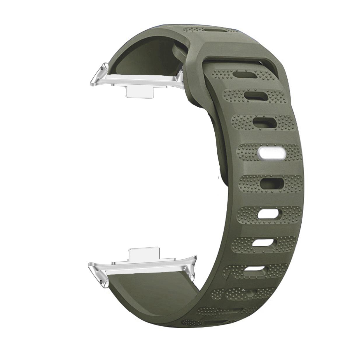 

Силіконовий ремінець для смарт-годинника Redmi Watch 5 4, заміна браслета для Xiaomi Mi Band 9 Pro, аксесуари для браслетів Mi Band 8 Pro срібний/зелений