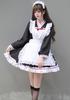 YZZYQQ Cute Maid Costume, Cosplay Set, Women's, Cute Cosplay Dress, Japanese-Style Maid Outfit, Long Sleeves, Chinese Style, Black, Size XL