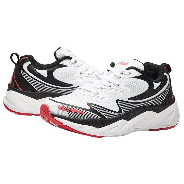 Fila Comfortable Fabric Low-Top Running Shoes Women Sneakers White Black F12W932510FWB