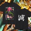 Demon Slayer Mitsuri Kanroji (Love Hashira) Double-Sided Anime Graphic Oversized T-Shirt, Streetwear Tee Kanji, Unisex Casual Top