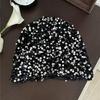 Reflective Sequined Hat Stackable Design Comfortable Pullover Hollowout Hat For Women Daily and Evening Party Photo Wear