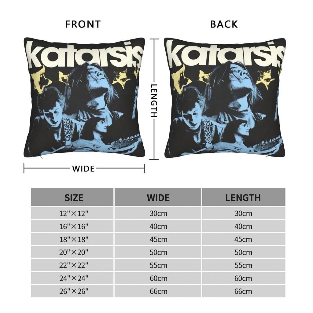 Katarsis Tavo Akys Eurovisions 2025 Pillow Cover Cute Funny Pillow Case For Sofa Home Decor Square Pillowcases Gift Idea