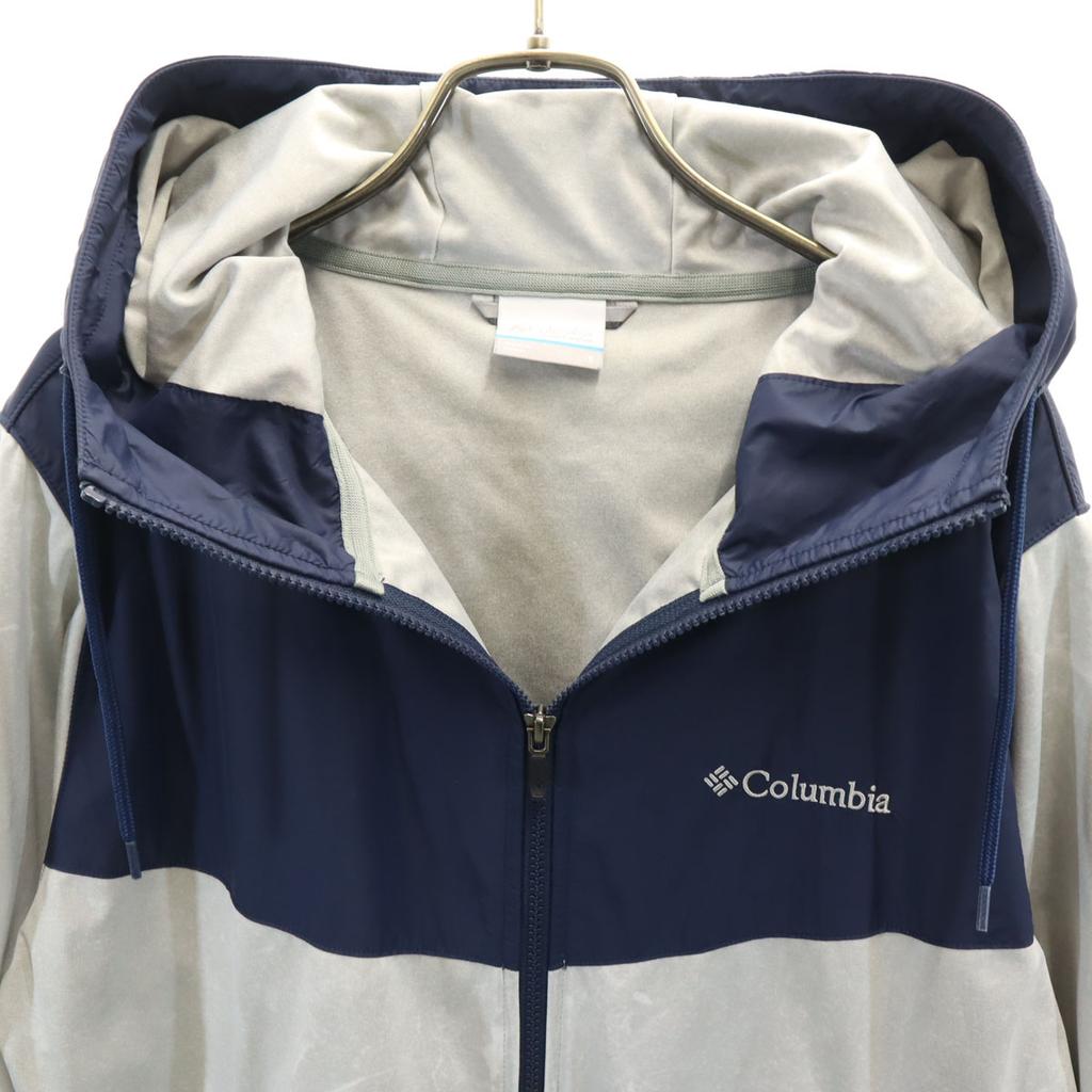 Columbia Por cor Mangas compridas Moletom com zíper P cinza Ao ar livre Masculino Usado