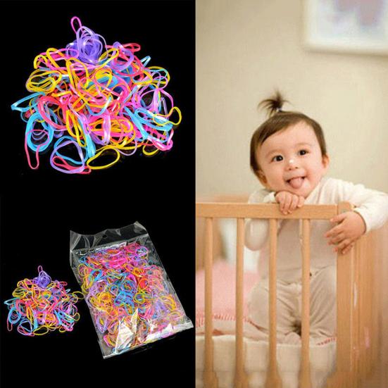Women Girl Small Rubber Elastic Braiding Hair Band Ponytail Holder Hair Ropes